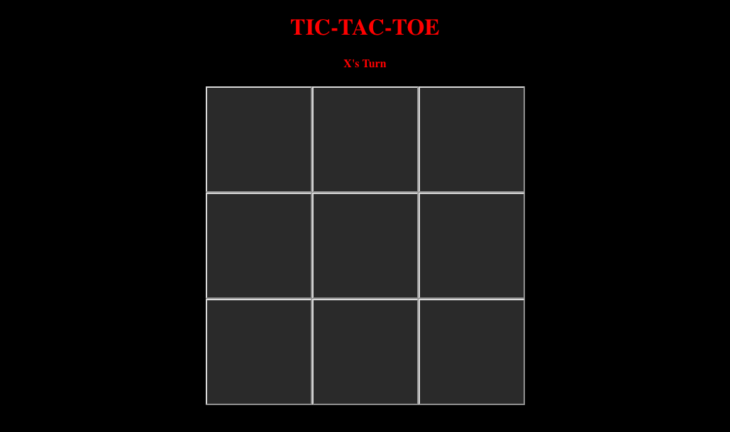 Image of Tic-Tac-Toe project.